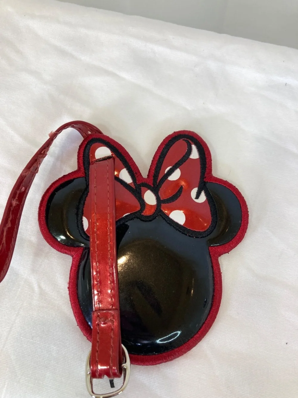 Disney Loungefly Mickey and Minnie Purse Disney Embossed Bag Red w/Cover